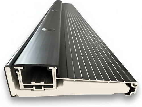 Vista 9 de KC Hardware Umbral de aluminio ajustable negro, ancho corto, diseño de tornillo oculto, umbral de puerta exterior resistente para puertas