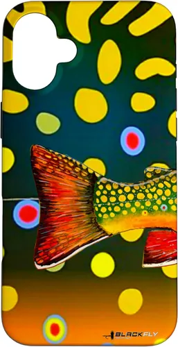 Vista 23 de Brook Trout Fly Fishing Trout Skin Phone Case by Black Fly Case for iPhone 17