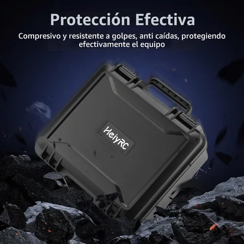 Vista 5 de HeiyRC Mini 2 SE 4K caso, resistente al agua, estuche rígido de transporte portátil para DJI Mavic Mini 2 SE/4K/2 Fly More Combo para accesorios