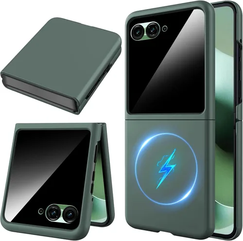 Vista 20 de Miimall Funda delgada para Galaxy Flip 7 con protector de pantalla integrado, grado militar, a prueba de golpes, a prueba de caídas, delgada