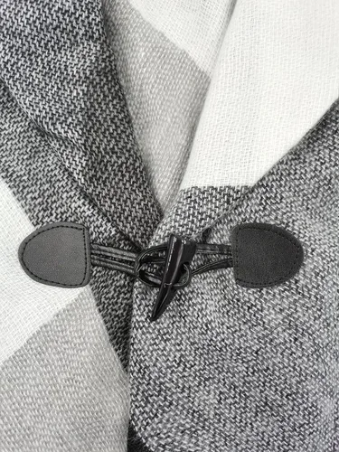 Vista 33 de Moss Rose Chal de viaje para mujer, capa tipo poncho de frente abierto para otoño e invierno