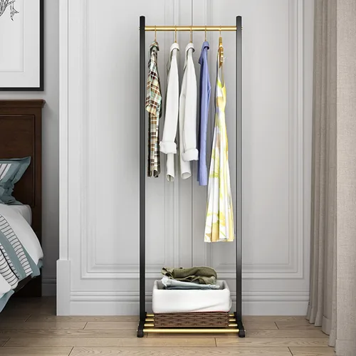 Vista 4 de Garment Rack Freestanding Metal Coat Rack Stand, Modern Clothing Rack With Shelves, Bedroom And Hallway Clothes Hanging Rail, Space Saving Hanger