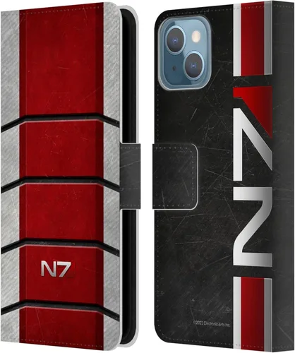 Vista 22 de Head Case Designs Funda de piel con licencia oficial de EA Bioware Mass Effect Cerberus Logo Graphics tipo cartera compatible con Apple iPhone 11