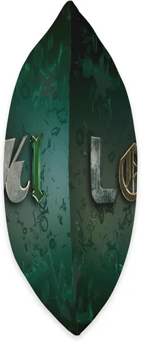 Vista 2 de Marvel Studios Loki Series - Almohada con logo (16.0 x 16.0 in), multicolor