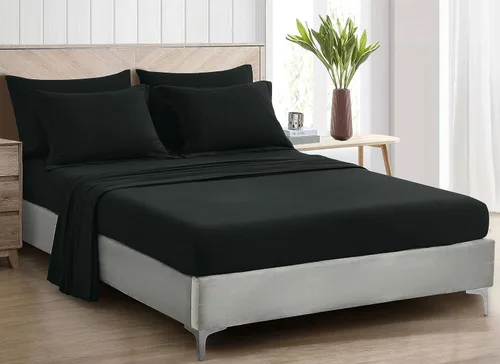 Vista 4 de Chezmoi Collection Piper - Juego de cama individual en una bolsa, 5 piezas con patrón geométrico de panal de abeja, acolchado de microfibra lavada a