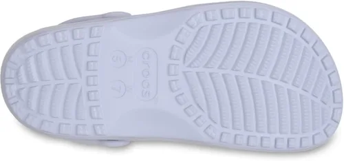 Vista 4 de Crocs Zuecos clásicos unisex para adultos con diseño floral recortado, Luna violeta, 8 mujer/6 hombre