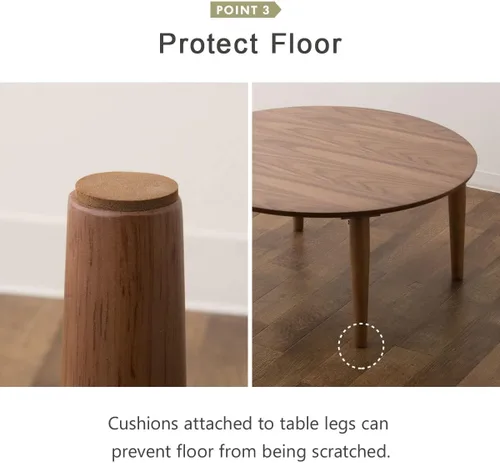 Vista 6 de EMOOR Mesa auxiliar plegable de madera rectangular mediana (17.7 x 31.5 pulgadas), gris claro, mesa baja para sentarse en el suelo, espacio pequeño