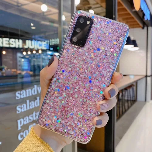 Vista 7 de Diseñada para Samsung Galaxy S22, con purpurina brillante para mujeres y niñas, bonita funda protectora de goma delgada para Galaxy S22 5G de 6.1