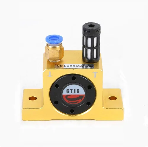 Vista 6 de G 1/8" vibradores industriales de la turbina, vibradores neumáticos silenciosos de la turbina para la tolva, vibrador industrial de oro GT-8