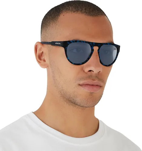 Vista 6 de ARNETTE Gafas de sol redondas An4282 Gojira para hombre, Habana BlueDark Blue, 56 mm