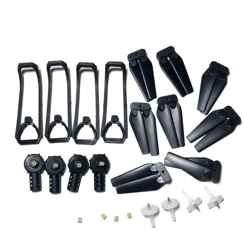 Vista 8 de Fit for K3 E99&K3 Pro Rc Drone FPV Quadrotor Spare Parts for E99&K3 Pro Engines Motor Base Propellers Blades Frame Gears Arm Kit(100pcs Gear)