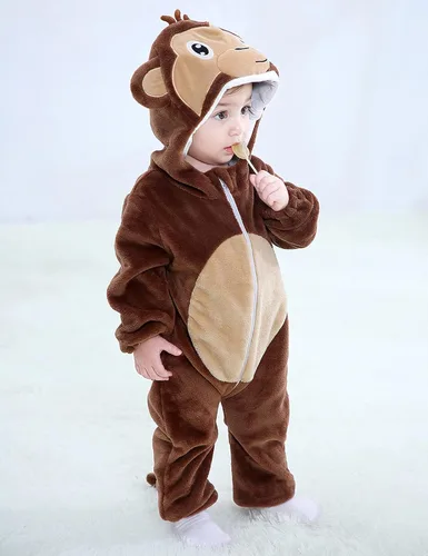 Vista 4 de BJWEO - Lindo disfraz para bebé niñas y niños pequeños y recién nacidos disfraz de Navidad Halloween enterizo de invierno piyamas de cosplay
