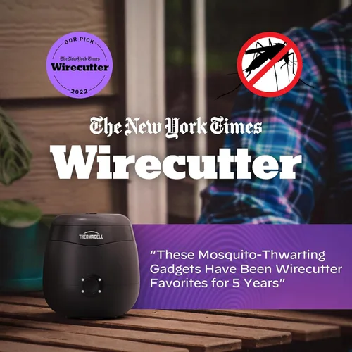 Vista 7 de Thermacell E55 E-Series - Repelente recargable contra mosquitos, paquete de 2 + paquete de recarga de 120 horas, zona de protección contra mosquitos