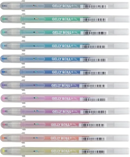 Vista 2 de Juego de 12 bolígrafos de gel Gelly Roll Stardust, de Sakura