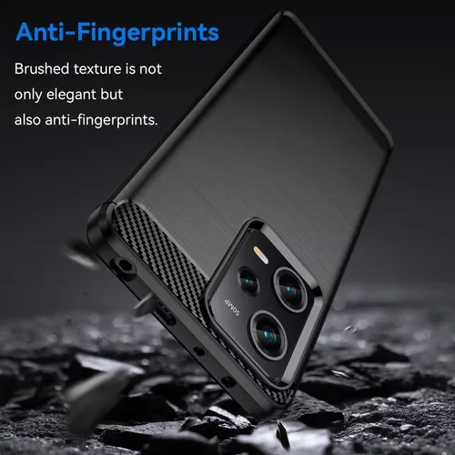 Vista 7 de Funda para Redmi Note 12 Pro 5G/Note 12 Pro Speed/Poco X5 Pro 5G, Funda delgada delgada de fibra de carbono TPU Soft Back Carcasas a prueba