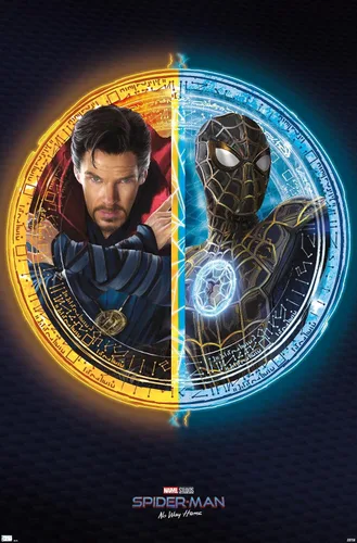 Vista 26 de Trends International Marvel Spider-Man: No Way Home - Póster de pared dúo, 22.4 pulgadas de largo x 14.7 pulgadas, versión enmarcada de madera