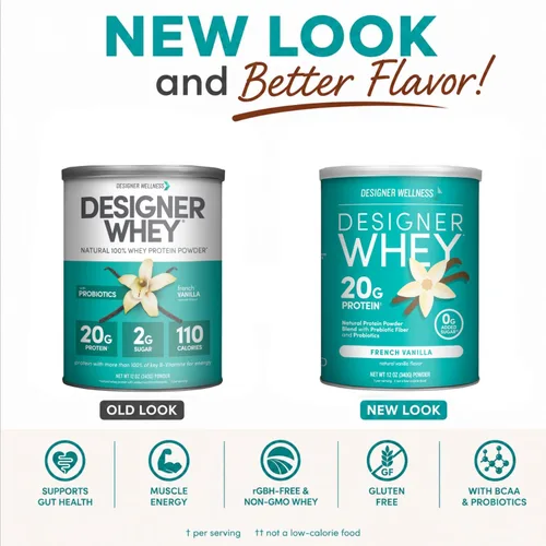 Vista 4 de Polvo de proteína de suero 100 % premium de Designer Protein, 1020W132, 1, 1