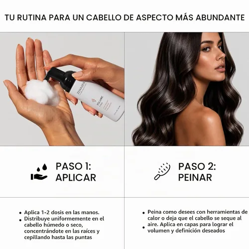 Vista 5 de Zenagen Volume Foam Boosts Volume, Lightweight Hold