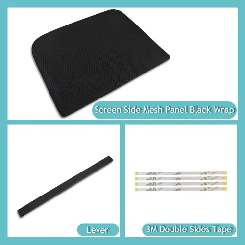 Vista 5 de BestEvMod para Ioniq5 LHD Panel de Malla Lateral de Pantalla Envolvente Negro Compatible con Hyundai Ioniq 5 2022 2023 2024 2025 Accesorios