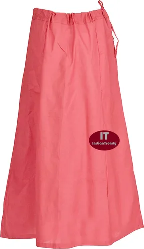 Vista 30 de Indian Trendy Sari Enagua de Algodón Cosida Cintura Ajustable Sari Enagua Forro Falda