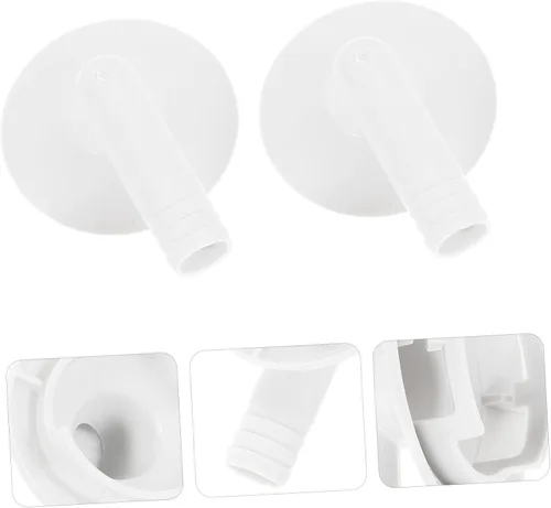 Vista 7 de Ciieeo 3 sets manguera de drenaje codo montaje 1.575 in conector para ventana resistente a la intemperie 3 piezas* 3