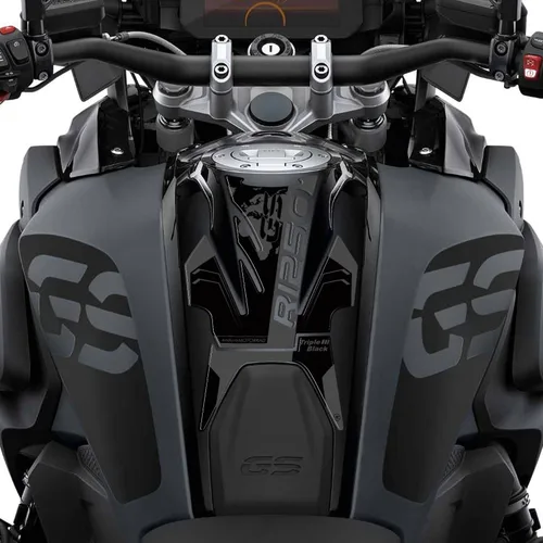 Vista 7 de labelbike - Adhesivo 3D Protector de depósito de motocicleta y decoración en resina compatible con BMW R 1250 GS Adventure Triple Black 2020-2022