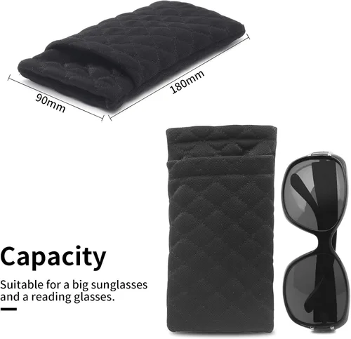Vista 3 de Face Shadow Funda de microfibra suave para lentes con paño de limpieza para mujeres