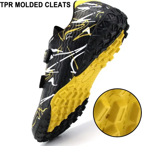 Vista 5 de Rhyme-Zeal KidsTurf - Zapatos de fútbol Coomfortable para niños y niñas
