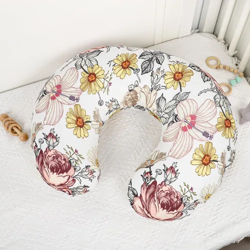 Vista 2 de Funda de almohada de lactancia, funda de almohada elástica para lactancia materna para bebés, niñas, suave y ajustada para funda de almohada