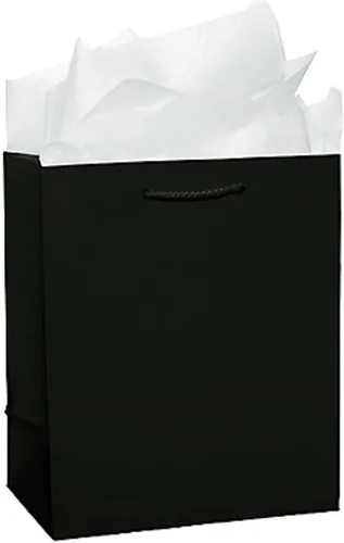 Vista 3 de Amscam - Bolsas de papel medianas de color rosa sólido brillante (paquete de 12) – 9.5 x 7.75 pulgadas, bolsas de regalo de colores vibrantes