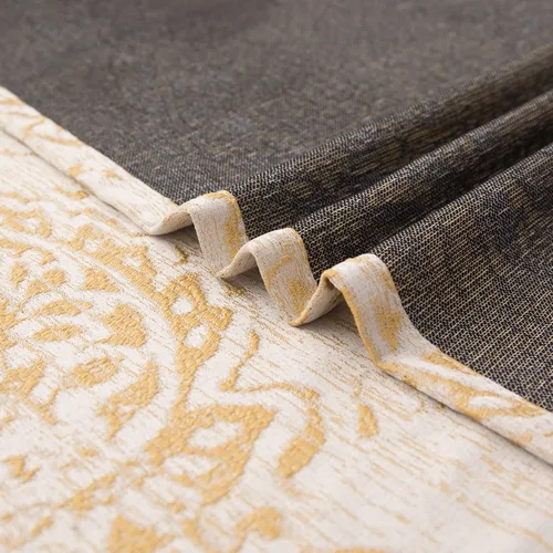 Vista 8 de Mrs.Naturall Cortinas Doradas de Lujo para Dormitorio, Cortinas con Patrón de Medallón Damasco para Cocina Baño Sala de Estar 63 Pulgadas de Largo