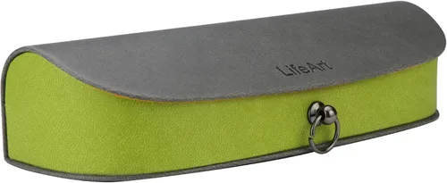 Vista 24 de LifeArt Caso duro de la lente de la cáscara, caso de gafas de sol portátil, Caso de la lente de cuero de la PU de moda, ligero 2lian_negro