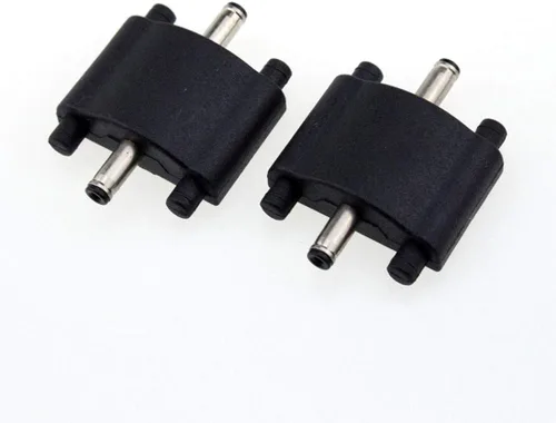 Vista 2 de EZ-Fit Conector recto para luces LED lineales debajo del gabinete con 2 enchufes macho DC3.5 SR conector 2PCS