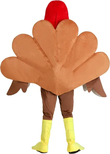 Vista 3 de Wild Turkey Costume for Kids, Child Thanksgiving Halloween Turkey Suit, Bird Outfit for Animal Cosplay Party