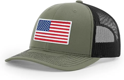 Vista 16 de Joe's USA Richardson 112 - Gorras de camionero con parche gráfico personalizado - Gorras estructuradas de cinco y seis paneles Richardson Premium