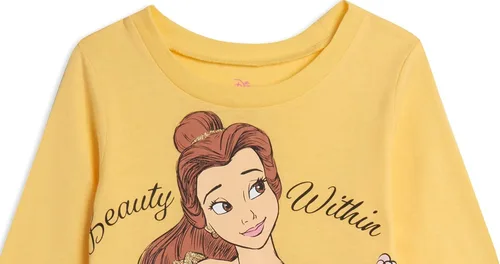 Vista 9 de Disney Princess Ariel Cenicienta Belle - Paquete de 3 camisetas de bebé a niño grande