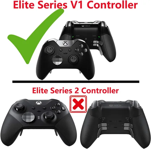 Vista 2 de Juego de 2 palillos magnéticos cóncavos cortos de repuesto para Xbox Elite Controller 1698 Standard Analog Thumb Sticks