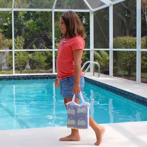 Vista 8 de Drive Way Games - Juego de cornhole flotante. Tabla inflable para lanzar maíz y bolsas de frijoles flotantes para piscina, lago, agua