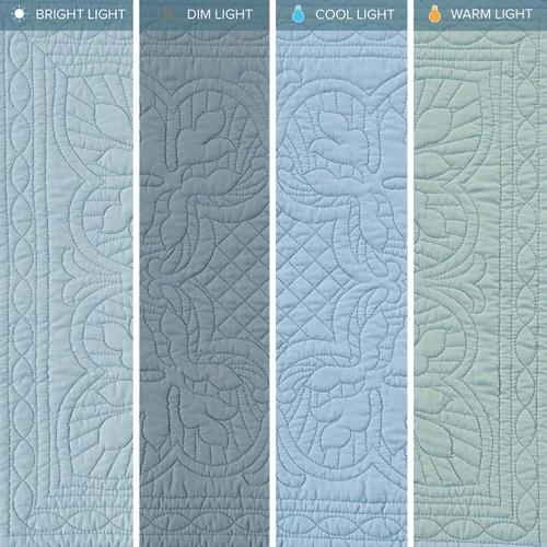 Vista 5 de Madison Park Juego de funda para sofá cama, funda acolchada de damasco para sofá cama, para todas las estaciones, ropa de cama costera prelavada