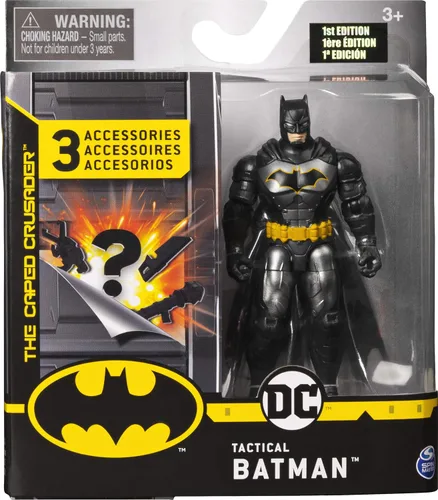 Vista 7 de Batman - Figura de acción de renacimiento de 3.9 in con 3 accesorios misteriosos, Misión 1