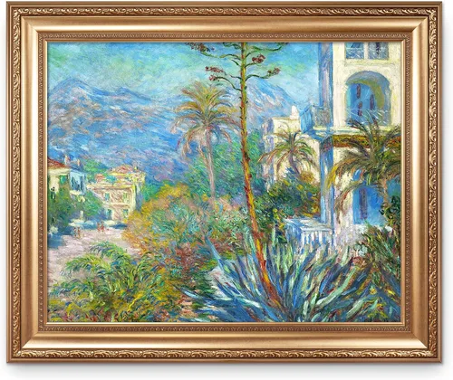 Vista 238 de A&T ARTWORK Antibes Seen from The Salis Gardens de Claude Monet Las Obras de Arte Clásico Mundial Reproducciones, Impresiones de Arte en Lienzo