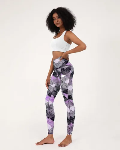 Vista 2 de ODODOS - Leggings de yoga de cintura alta para mujer con bolsillos, pantalones de yoga deportivos con control de abdomen, no se transparentan