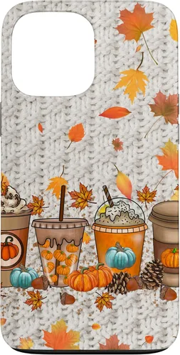 Vista 24 de Thanksgiving Fall Fall Leaves Autumn Pumpkin Spice Phone Case for iPhone 17