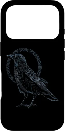 Vista 29 de Funda para iPhone 11 Pro Max Crow Raven Viking Valhalla Berserker nórdico nórdico de mitología nórdica