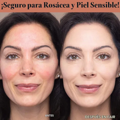Vista 7 de LAURA GELLER Base Líquida Double Take Cobertura Media a Completa, Acabado mate Natural, Bronceado