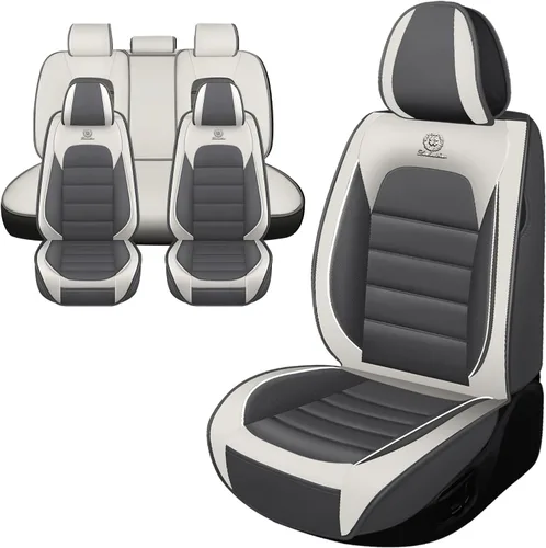 Vista 17 de Fundas de asiento de coche para Jeep Commander 2006-2010, funda de asiento de PU de cuero suave impermeable y transpirable con bolsillos