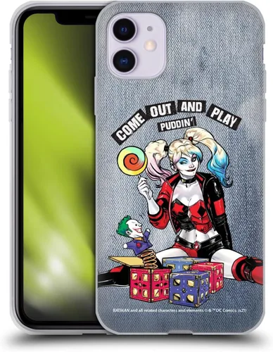 Vista 51 de Head Case Designs Funda de gel suave con licencia oficial de Batman DC Comics Bubblegum Harley Quinn Graphics compatible con Apple iPhone 7