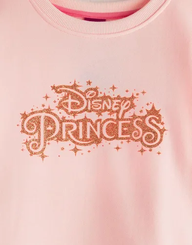 Vista 7 de Disney Princess Girls Sweater Dress Kids Sweatshirt with Sparkly Tulle Skirt in Pink Film Movie Merchandise Gift Children