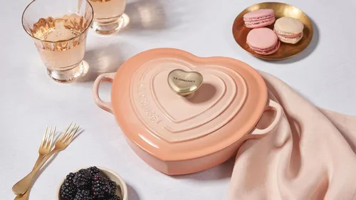 Vista 6 de Le Creuset Pomo de corazón figural, grande, 1.772 in, oro claro