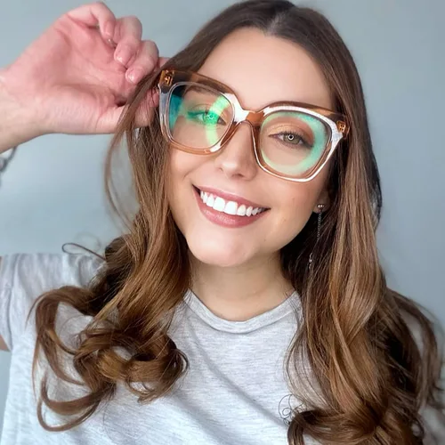 Vista 29 de Zeelool Gafas de luz azul para mujer de moda de tira cuadrada de moda gafas de computadora gafas antifatiga ocular Malcolm JGA000269-22B